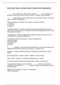 BUS 200 FINAL EXAM QUESTIONS AND ANSWERS