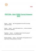 PSYC354 - Quiz 5 With Correct Answers 2025
