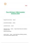 Psyc 354 Exam 1 With Complete Solutions 2025
