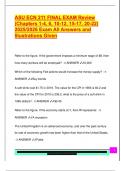 ASU ECN 211 FINAL EXAM Review  &lpar;Chapters 1-4&comma; 6&comma; 10-12&comma; 15-17&comma; 20-22&rpar;  2025&sol;2026 Exam All Answers and  Illustrations Given 