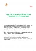Psyc 510 Ethics Final Actual Exam Questions And Answers 2025