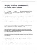 NU 456- 3510 final Questions with verified answers to pass