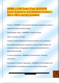 ASWB LCSW Exam Prep 2025&sol;2026  Exam Questions and Detailed Answers &vert;  Get it 100&percnt; Correct Answers