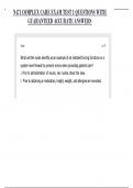 N471 COMPLEX CARE EXAM TEST 1 QUESTIONS WITH GUARANTEED ACCURATE ANSWERS