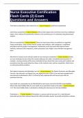 Nurse Executive Certification Flash Cards &lpar;2&rpar; Exam Questions and Answers&period;