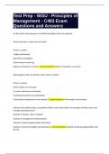 Test Prep - WGU - Principles of Management - C483 Exam Questions and Answers&period;