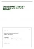 GNRS 5669 EXAM 4 &lpar;VERIFIED&rpar; QUESTIONS WITH COMPLETE ANSWERS&excl;&excl;