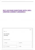 RCP 130 EXAM QUESTIONS WITH 100&percnt; VERIFIED CORRECT ANSWERS&excl;&excl;