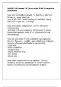 NURS214-Lower GI Questions With Complete Solutions