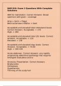 NUR 810&colon; Exam 2 Questions With Complete Solutions