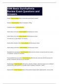 SSM Basic Dysrhythmia Review Exam Questions and Answers