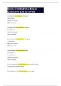 Basic Dysrhythmia Exam Questions and Answers