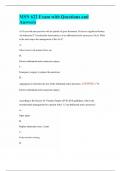 MSN 622 Exam with Questions and Answers