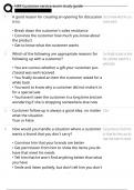  NRF Customer service exam study guide LATEST VERSION 2025 ACTUAL EXAM QUESTIONS WITH COMPLETE SOLUTION GUIDE&rpar; &lpar;MULTIPLE CHOICES&rpar; A&plus; GRADED 100&percnt; VERIFIED