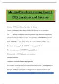 Maternal&sol;Newborn Bundled Exams 2025 Questions and Answers 