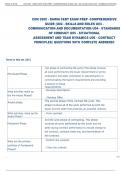 CON 3900 - DAWIA CERT EXAM PREP -COMPREHENSIVE  GUIDE &lpar;U02 - SKILLS AND ROLES U03 -  COMMUNICATION AND DOCUMENTATION U04 - STANDARDS  OF CONDUCT U05 - SITUATIONAL  ASSESSMENT AND TEAM DYNAMICS U06 - CONTRACT  PRINCIPLES&rpar; QUESTIONS WITH COMPLETE ANSWERS&excl;
