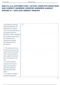 NURS 275- Exam 3&lpar;OPTOMERY&rpar; 2025 &vert; ACTUAL COMPLETE QUESTIONS  AND CORRECT ANSWERS &lpar;VERIFIED ANSWERS&rpar; ALREADY  GRADED A&plus; &vert; 2025-2026 NEWEST VERSION