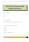 WGU C955 - Pre Assessment 2025 Questions and Answers