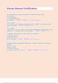 Illinois Basset Certification Latest 2025 Update with Complete Solution