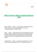 Math 334 Test 3 With Complete Solutions 2025