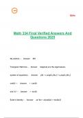 Math 334 Final Verified Answers And Questions 2025