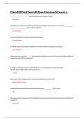 Class 200 final Exam 80 Questions and Answers&period;