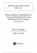 Solutions for Developmental Mathematics&colon; College Mathematics and Introductory Algebra&comma; 10th edition by Bittinger&comma; Beecher