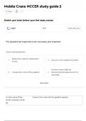 Mobile Crane NCCER study guide 2 2025-2026  COMPLETE ACTUAL QUESTIONS WITH VERIFIED ANSWERS &vert;GRADED A&plus;&vert;LATEST EXAM &lpar;JUST RELEASED&rpar;