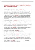 State Board Instructor Exam Practice Test Questions  And Answers A&plus; Graded 