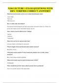 N244 LECTURE 1 EXAM QUESTIONS WITH 100&percnt; VERIFIED CORRECT ANSWERS&excl;&excl;