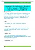 nystce 211 Questions with Detailed  Verified Answers &lpar;100&percnt; Correct  Answers&rpar; &sol;Already Graded A&plus; 