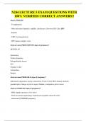 N244 LECTURE 5 EXAM QUESTIONS WITH 100&percnt; VERIFIED CORRECT ANSWERS&excl;&excl;