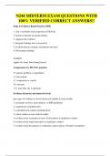 N244 MIDTERM EXAM QUESTIONS WITH 100&percnt; VERIFIED CORRECT ANSWERS&excl;&excl;