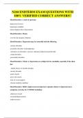 N244 ENDTERM EXAM QUESTIONS WITH 100&percnt; VERIFIED CORRECT ANSWERS&excl;&excl;