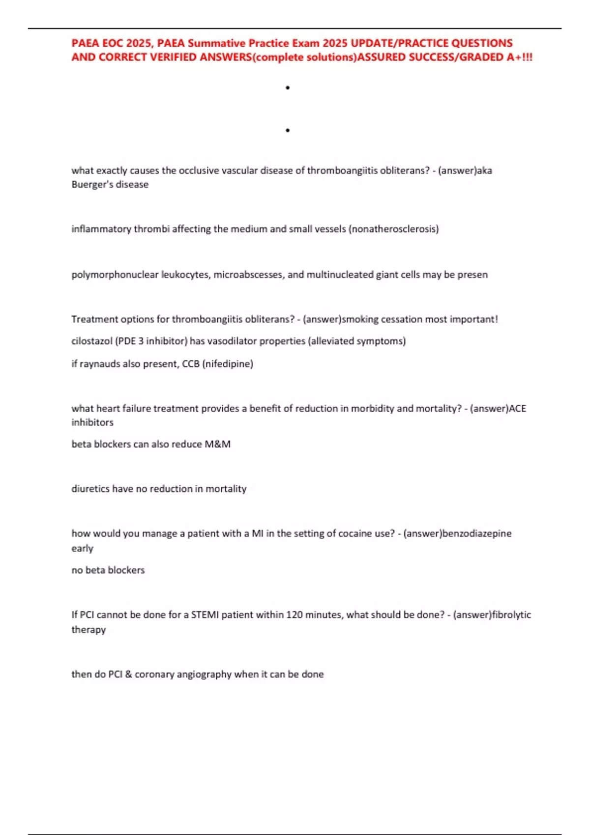 Paea Eoc 2025 Paea Summative Practice Exam 2025 Update Practice