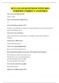 ZETA EXAM QUESTIONS WITH 100&percnt; VERIFIED CORRECT ANSWERS&excl;&excl;