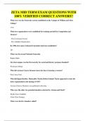 ZETA MID TERM EXAM QUESTIONS WITH 100&percnt; VERIFIED CORRECT ANSWERS&excl;&excl;