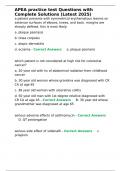 APEA practice test Questions with Complete Solutions &lpar;Latest 2025&rpar;