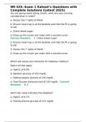 NR-325 Exam 1 Kahoot&rsquo;s Questions with Complete Solutions &lpar;Latest 2025&rpar;