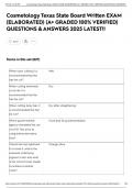 Cosmetology Texas State Board Written EXAM &lpar;ELABORATED&rpar; &lpar;A&plus; GRADED 100&percnt; VERIFIED&rpar; QUESTIONS & ANSWERS 2025 LATEST&excl;&excl;