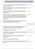 California Contractors State License Board B General Contractor License Exam Practice Questions and Answer Guide 2025&sol;2026