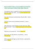  PIVOT POINT FINAL EXAM PREP QUESTIONS AND ANSWERS LATEST 2025-2026 UPDATE