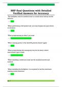 SHP final Questions with Detailed  Verified Answers for Accuracy 