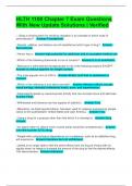 HLTH 1100 Chapter 7 Exam Questions With New Update Solutions &vert; Verified