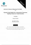 Instructor’s Resource Manual and Test Bank for Dynamic Social Studies 11th Edition by George Maxim, all Chapter 1-13