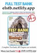 Test Bank - Biology&colon; Life on Earth with Physiology&comma; 11th Edition &lpar;Audesirk&comma; 2017&rpar; Chapter 1-46 &vert; All Chapters