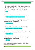 7 BREW BREWISTA TEST Questions with  Detailed Verified Answers for Accuracy 
