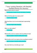 7 brew training Questions with Detailed  Verified Answers for Accuracy