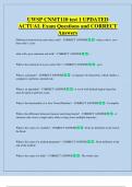 CNMT  Bundled Exam Questions WITH  CORRECT Answers