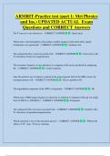 ARMRIT-Practice test &lpar;part 1&colon; Mri Physics  and Ins&period;&rpar; UPDATED ACTUAL  Exam  Questions and CORRECT Answers 